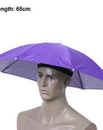 Portable Usefull Umbrella Hat Sun Shade Waterproof Outdoor Camping Hiking-Dreamland 123-J 65cm-Bargain Bait Box