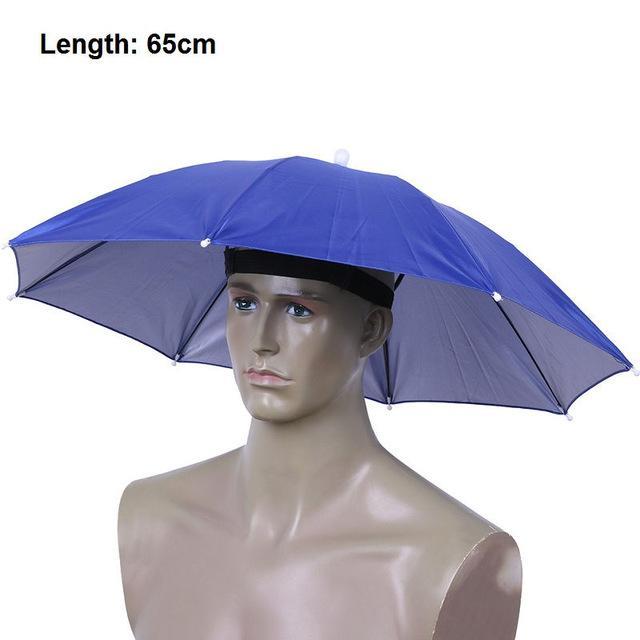 Portable Usefull Umbrella Hat Sun Shade Waterproof Outdoor Camping Hiking-Dreamland 123-K 65cm-Bargain Bait Box