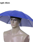 Portable Usefull Umbrella Hat Sun Shade Waterproof Outdoor Camping Hiking-Dreamland 123-K 65cm-Bargain Bait Box