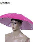 Portable Usefull Umbrella Hat Sun Shade Waterproof Outdoor Camping Hiking-Dreamland 123-L 65cm-Bargain Bait Box