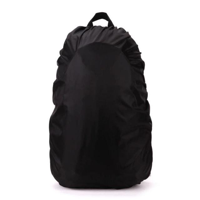 Portable Waterproof Dust Rain Cover Backpack Rucksack Bag For Travel Camping-Fun Sunday Shop-Black-Bargain Bait Box