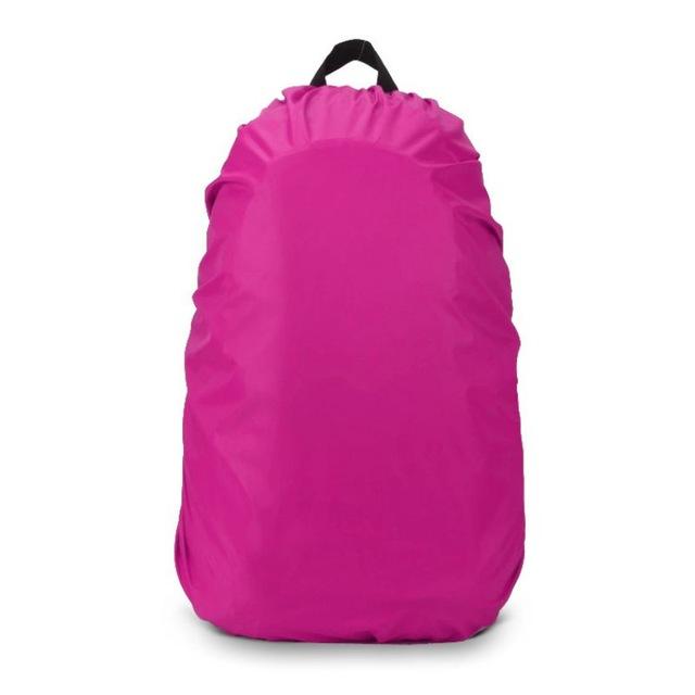 Portable Waterproof Dust Rain Cover Backpack Rucksack Bag For Travel Camping-Fun Sunday Shop-Rose red-Bargain Bait Box