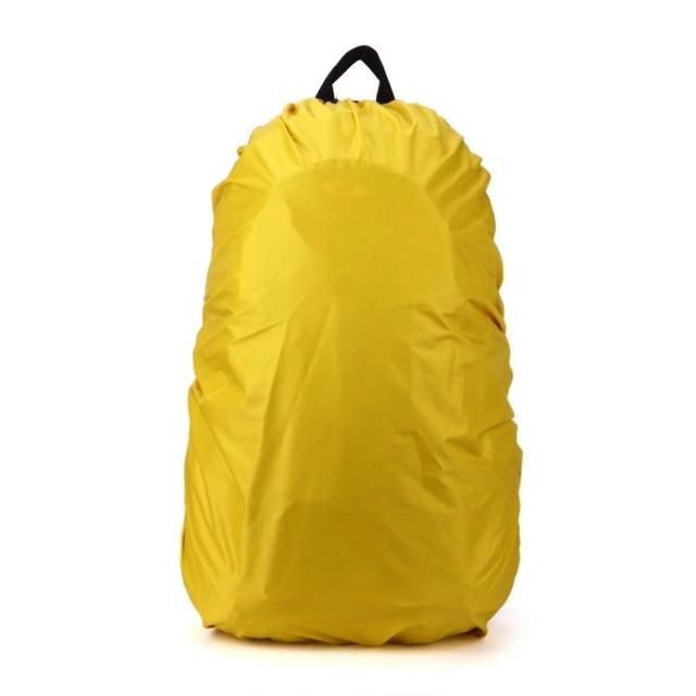 Portable Waterproof Dust Rain Cover Backpack Rucksack Bag For Travel Camping-Fun Sunday Shop-Yellow-Bargain Bait Box