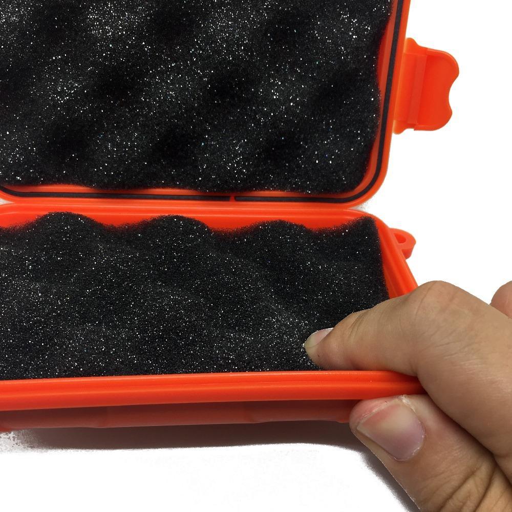 Portable Waterproof Shockproof Outdoor Airtight Storage Case Survival Tool-NO limite Store-S Orange-Bargain Bait Box