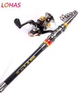 Powerful Telescopic Carbon Fiber Fishing Rod Mini Portable Sea Fishing Rod-Telescoping Fishing Rods-Bargain Bait Box-Black-1.8 m-Bargain Bait Box