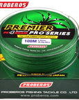 Pro Beros 100M Fishing Lines Pe Braid 4 Stands 6Lbs To 80Lb Multifilament-Monka Outdoor Store-Yellow-0.4-Bargain Bait Box