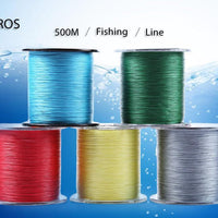 Pro Beros 500M Pe Braided Fishing Line 4 Stands Multifilament Fishing Line-Outl1fe Adventure Store-Red-0.4-Bargain Bait Box