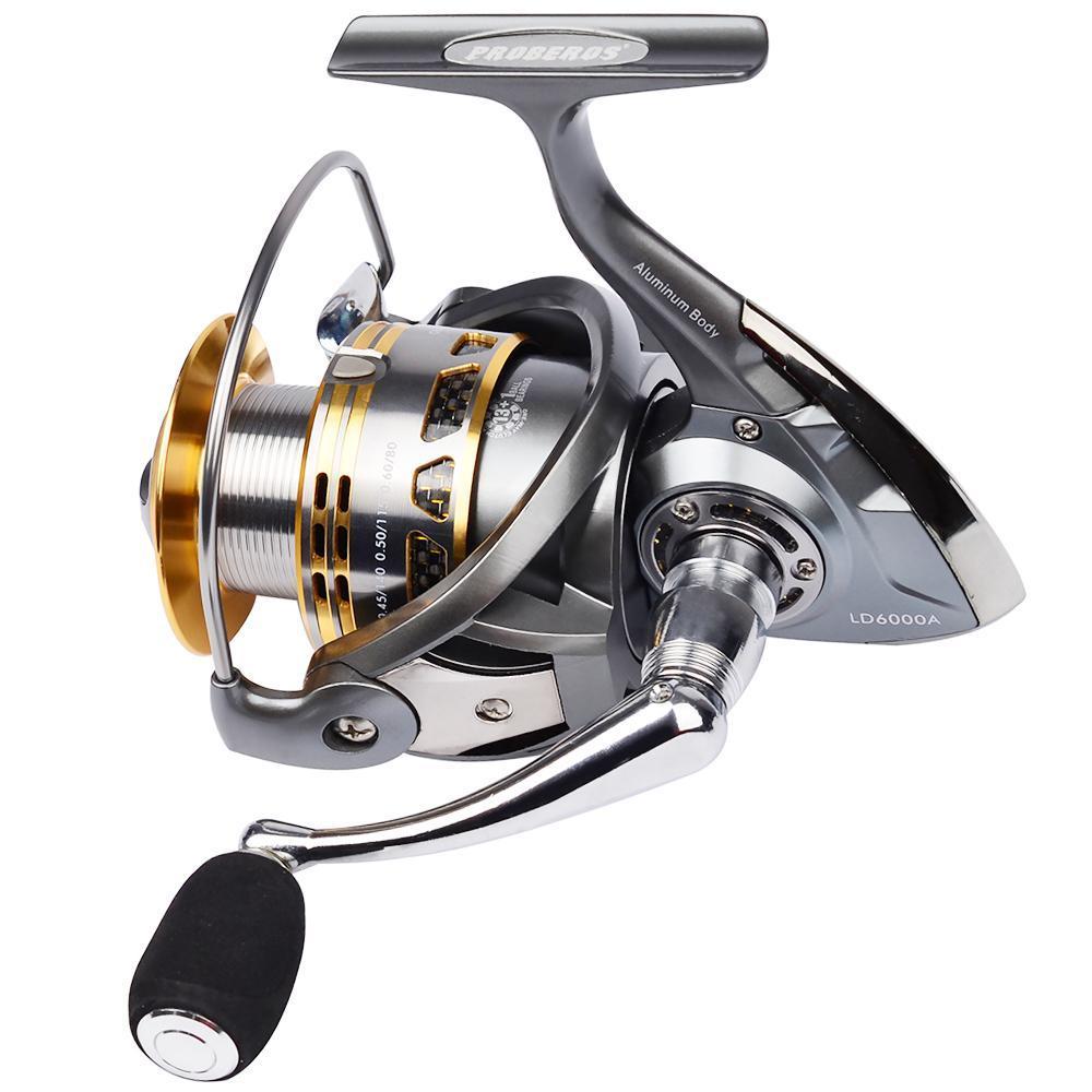 Pro Beros Aluminum Alloy Fishing Reel 20Kg Max Drag Sea Boat 1000-6000-Spinning Reels-RON Outdoor Enthusiasts Equipment Store-10-1000 Series-Bargain Bait Box