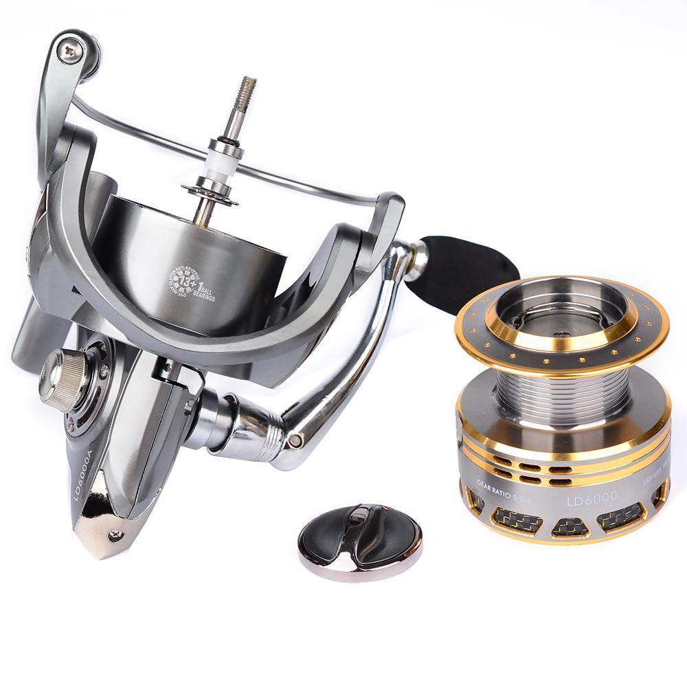 Pro Beros Aluminum Alloy Fishing Reel 20Kg Max Drag Sea Boat 1000-6000-Spinning Reels-RON Outdoor Enthusiasts Equipment Store-10-1000 Series-Bargain Bait Box