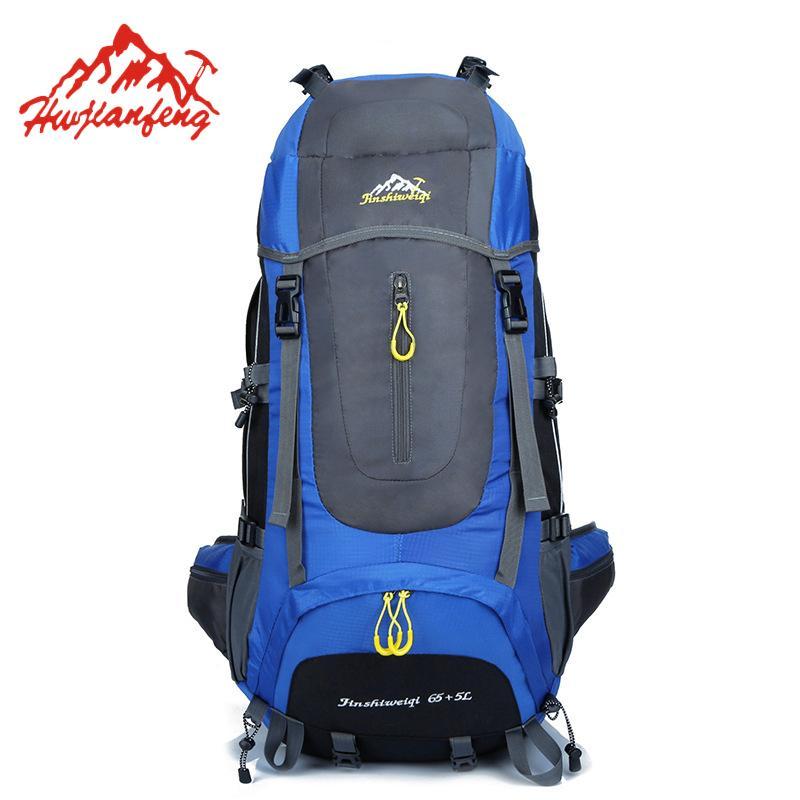 Professional 70L Large Mountaineering Backpack Waterproof Nylon Outdoor Travel-ettosports Store-Deep Blue-Bargain Bait Box