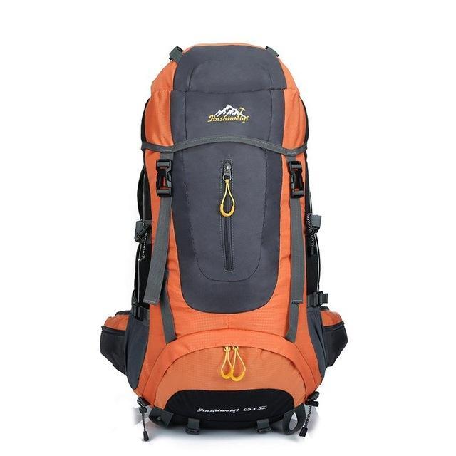 Professional 70L Large Mountaineering Backpack Waterproof Nylon Outdoor Travel-ettosports Store-Orange-Bargain Bait Box