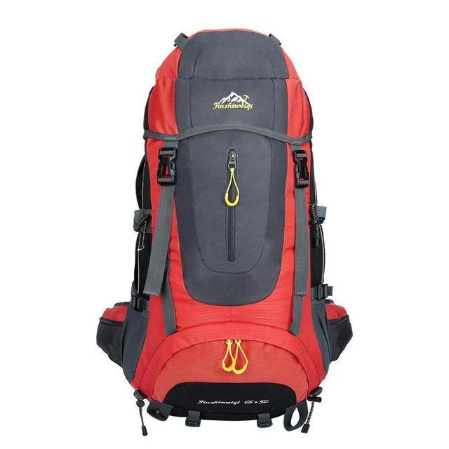 Professional 70L Large Mountaineering Backpack Waterproof Nylon Outdoor Travel-ettosports Store-Red-Bargain Bait Box