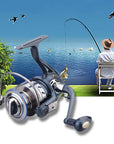 Professional Fishing Reel 12Bb + 1 Bearing Balls 7000 Series Abjf Spinning-Spinning Reels-FashionYK-S Outdoor Store-Bargain Bait Box