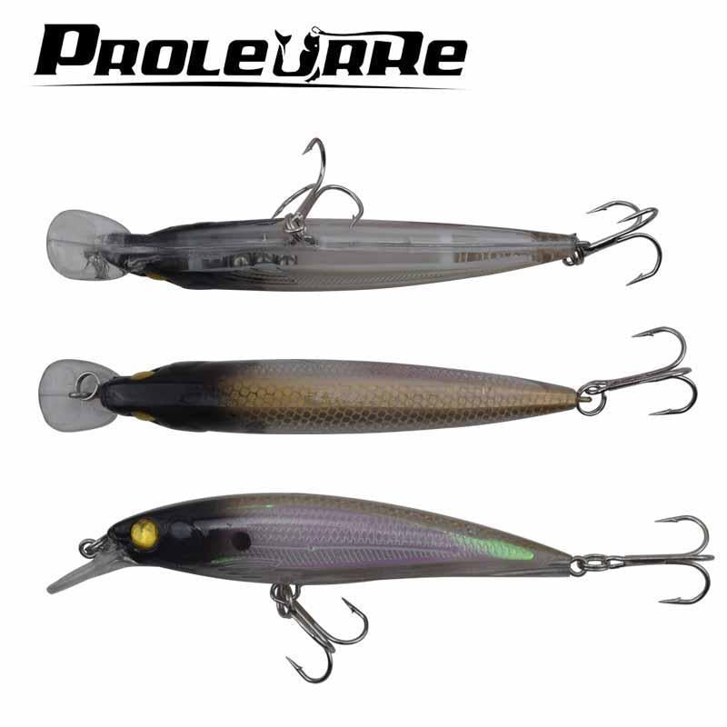 Proleurre 1Pcs Floating Minnow Fishing Lure Laser Hard Artificial Bait 3D Eyes-PROLEURRE FISHING Store-A-Bargain Bait Box