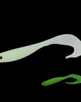 Proleurre 2Pcs Fish Soft Baits 12.5Cm 5.8G Luminous Swim Long Curly Tail Fishing-Proleurre Fishing Gear Store-C 2pcs-Bargain Bait Box