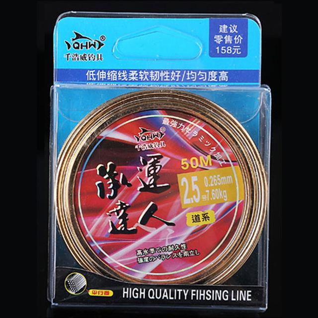 Promotion !50M Japanese High Quality Super Strong Nylon Fishing Line-LooDeel Outdoor Sporting Store-Green-0.4-Mainline-Bargain Bait Box