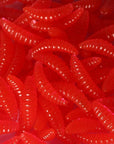 Promotion 50Pcs 2Cm 0.3G Maggot Grub Soft Fishing Lure Hooks Smell Worms Glow-ZUOFILY fishing Store-White-Bargain Bait Box