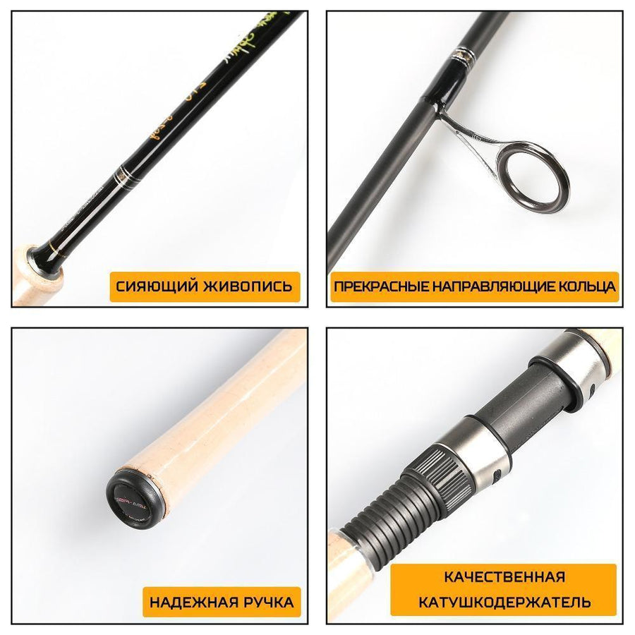 Promotion Fishing Rod Russian Style 2.1M 2 Sections Caron Sea Rod-Spinning Rods-Target Sports-Bargain Bait Box