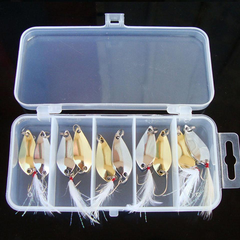 Promotion Mixed Colors Fishing Lures Spoon Bait Metal Lure Kit Iscas-Mr. Fish Store-A-Bargain Bait Box