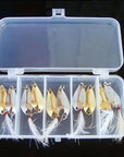 Promotion Mixed Colors Fishing Lures Spoon Bait Metal Lure Kit Iscas-Mr. Fish Store-B-Bargain Bait Box
