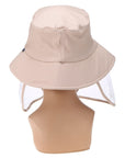 Protective Hat With Removable Transparent Face Shield Men Women Full Face Hat-Men's Sun Hats-ANSELF Official Store-Black-Bargain Bait Box