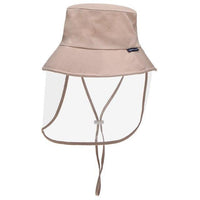 Protective Hat With Removable Transparent Face Shield Men Women Full Face Hat-Men's Sun Hats-ANSELF Official Store-Khaki-Bargain Bait Box