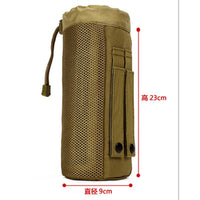 Protector Outdoor Tactical Water Bottle Pouch Military Molle Pack Camouflage-Sunnyrain Store-Black-Bargain Bait Box