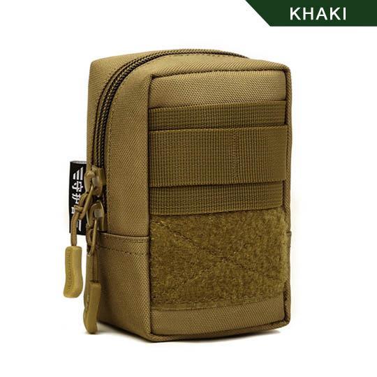 Protector Plus Nylon Tactical Molle Pouch Outdoor Small Military Waist Pack Army-VEQKING Joy Store-khaki-Bargain Bait Box