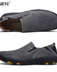 Qejevi Men Outdoor Sneakers Breathable Anti-Slip Leather Hiking Shoes-JUNSPORT Store-Gray-6.5-Bargain Bait Box