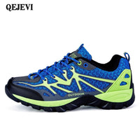 Qejevi Men Outdoor Sneakers Breathable Hiking Shoes Men Women Outdoor-JUNSPORT Store-Royal Blue-5.5-Bargain Bait Box
