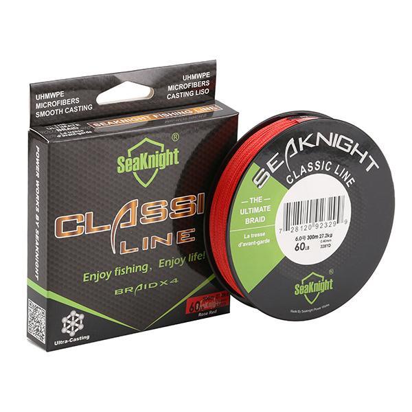 Quality Classic 500M 546Yds Braided Fishing Line 4 Strands 4 Weaves Strong-Sequoia Outdoor Co., Ltd-red-0.3-Bargain Bait Box