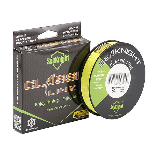 Quality Classic 500M 546Yds Braided Fishing Line 4 Strands 4 Weaves Strong-Sequoia Outdoor Co., Ltd-yellow-0.3-Bargain Bait Box