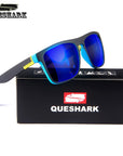 Queshark Cycling Polarized Sunglasses Printing Tr90 Frame Bike Goggles Sports-KingShark Pro Outdoor Sporte Store-as picture showed-Bargain Bait Box