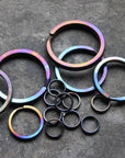 Rainbow Color Titanium Alloy Edc Ultra Light Key Hanging Key Ring Diy-HA EDC Tools Store-32mm-Bargain Bait Box