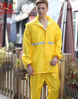 Rainfreem Impermeable Raincoat Women/Men Rainwear Single-Layer Women-Rain Suits-Bargain Bait Box-Yellow-S-Bargain Bait Box