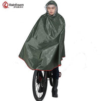 Rainfreem Impermeable Raincoat Women/Men Thick Bicycle Rain Poncho Plaid-Ponchos-Bargain Bait Box-Plaid Army Green-4XL-Bargain Bait Box