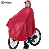 Rainfreem Impermeable Raincoat Women/Men Thick Bicycle Rain Poncho Plaid-Ponchos-Bargain Bait Box-Plaid Claret-4XL-Bargain Bait Box