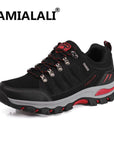 Ramialali Waterproof Hiking Shoes Men Outdoor Trekking Boots Hot Mountain-Go Aheard Store-Black-5-Bargain Bait Box