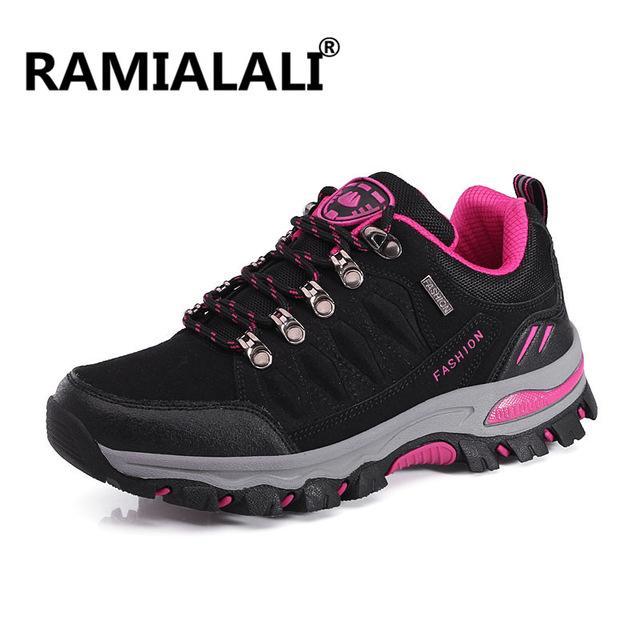 Ramialali Waterproof Hiking Shoes Men Outdoor Trekking Boots Hot Mountain-Go Aheard Store-BLACK ROSE-5-Bargain Bait Box