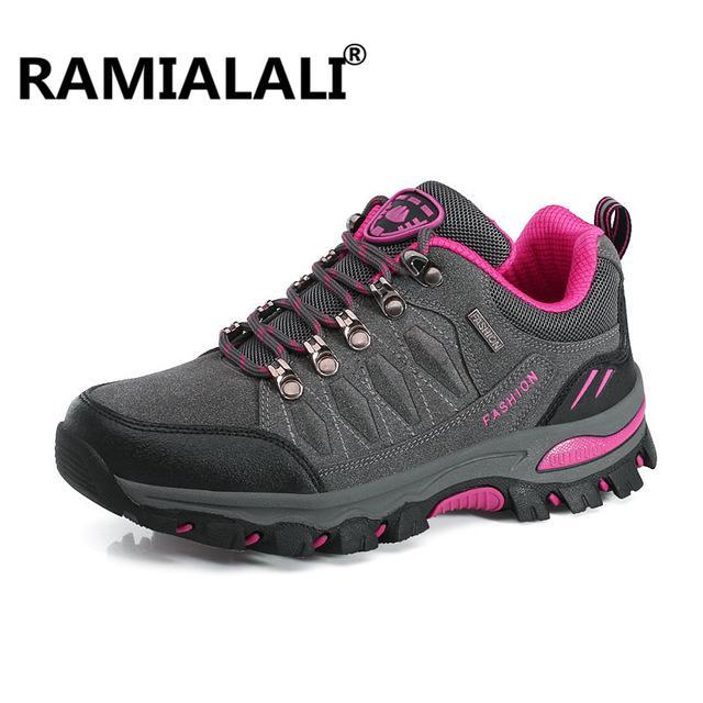 Ramialali Waterproof Hiking Shoes Men Outdoor Trekking Boots Hot Mountain-Go Aheard Store-GREY ROSE-5-Bargain Bait Box