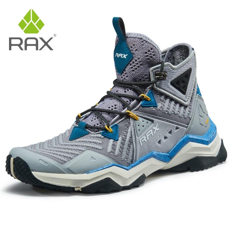 Rax Men Professional Hiking Shoes Boots Outdoor Climbing Boots For Mountain-Hiking Shoes-Rax Official Store-carbon black-46-Bargain Bait Box