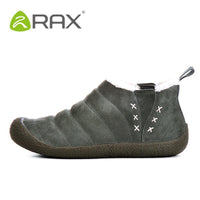 Rax Men Waterproof Hiking Snow Boots Warm Winter Outdoor Boots Pig Leather-Rax Official Store-BLACK-5.5-Bargain Bait Box