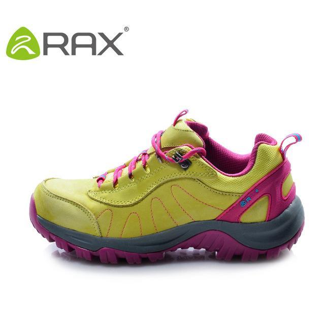 Rax Men Waterproof Leather Antiskid Hiking Shoes Men Outdoor Trail Camping-Rax Official Store-lemon yellow-38-Bargain Bait Box
