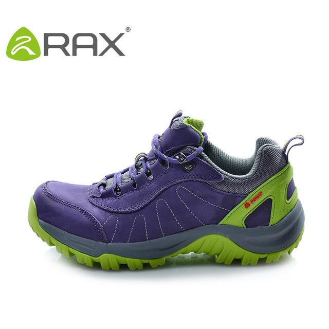 Rax Men Waterproof Leather Antiskid Hiking Shoes Men Outdoor Trail Camping-Rax Official Store-purple-38-Bargain Bait Box