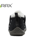 Rax Men Women Pig Leather Waterproof Snow Boots Warm Winter Outdoor Boots-shoes-Ruixing Outdoor Store-BLACK-38-Bargain Bait Box