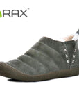 Rax Men Women Pig Leather Waterproof Snow Boots Warm Winter Outdoor Boots-shoes-Ruixing Outdoor Store-DEEP GREY-38-Bargain Bait Box