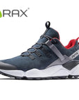 Rax Men'S Hiking Shoes Leather Waterproof Cushioning Breathable Shoes-shoes-Rax Official Store-carbon grey-6-Bargain Bait Box