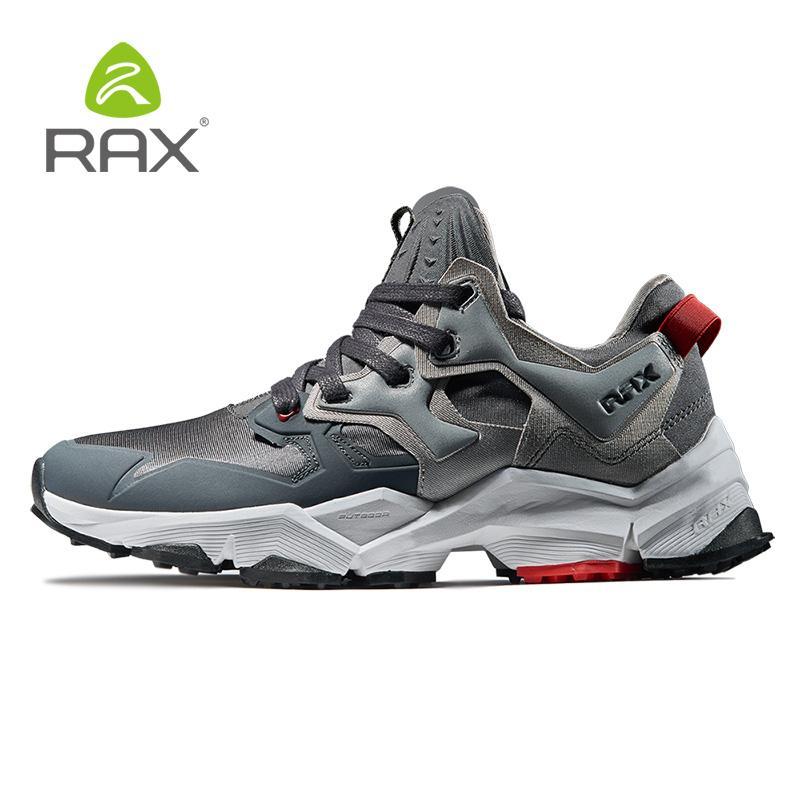 Rax Men'S Hiking Shoes Lightweight Montain Shoes Men Antiskid Cushioning Outdoor-Rax Official Store-middle grey-6.5-Bargain Bait Box