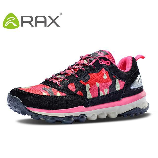 Rax Men'S Outdoor Sneakers Waterproof Women Hiking Shoes Fast Walking Jogging-Ruixing Outdoor Store-rose red meisai wome-38-Bargain Bait Box