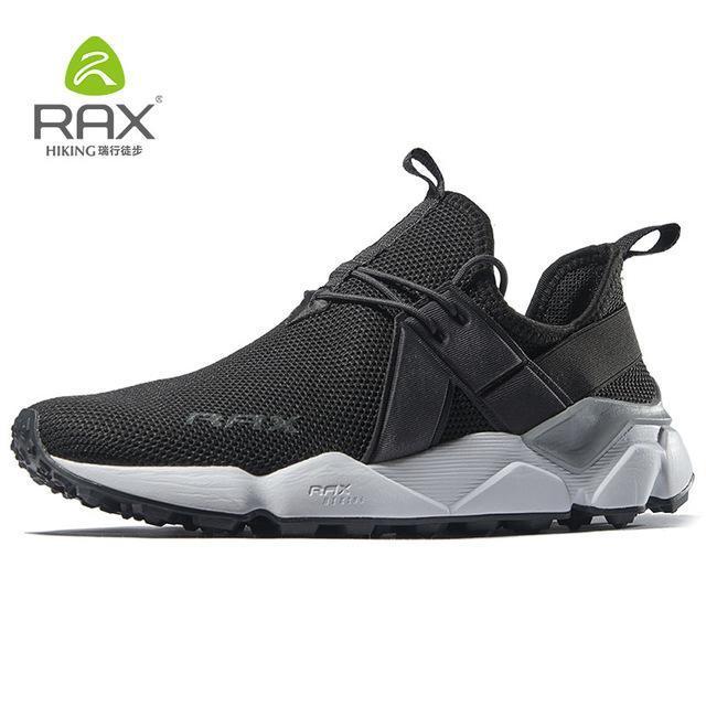 Rax Men&#39;S Suede Leather Waterproof Cushioning Hiking Shoes Breathable-Ruixing Outdoor Store-black mesh-39-Bargain Bait Box